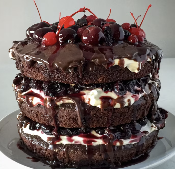 easy desserts black forest cake