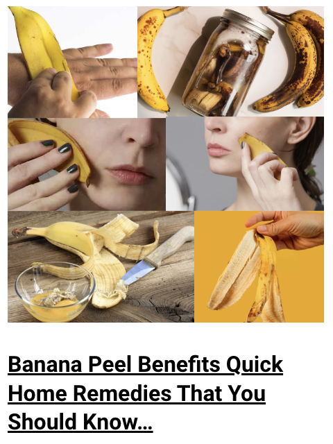 banana peel benefits