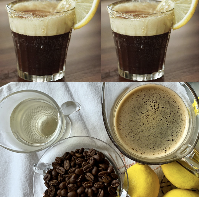 coffee and lemon